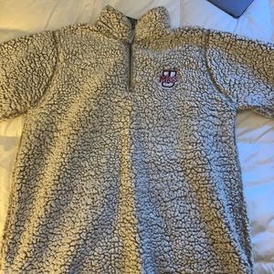 UMass Amherst Gray Sherpa Size Large